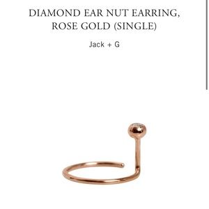 Diamond Ear Nut Rose Gold